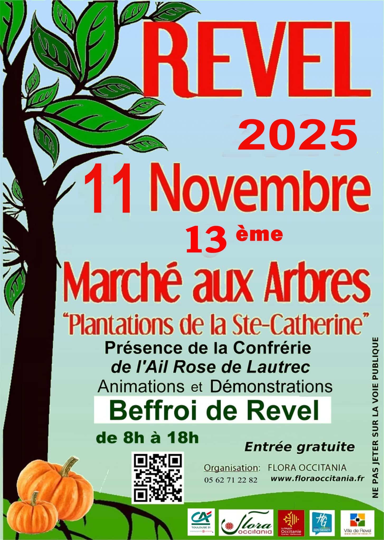 13ème marché aux arbres de revel, organisé par Flora Occitania le 11 novembre 2025