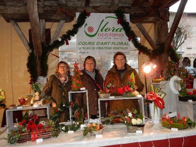 Stand Flora Occitania au marché de Noël de Revel